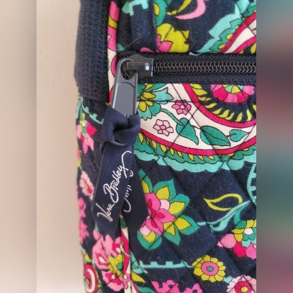 Vera Bradley Messenger Bag in Petal Paisley Navy Summer 2014 - Picture 7 of 14